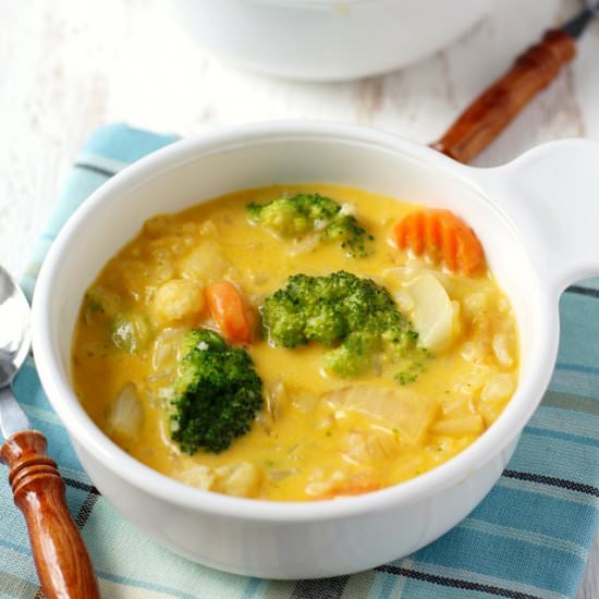 Easy Cheesy Vegetable Soup
