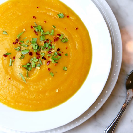 Lemongrass Ginger Butternut Soup