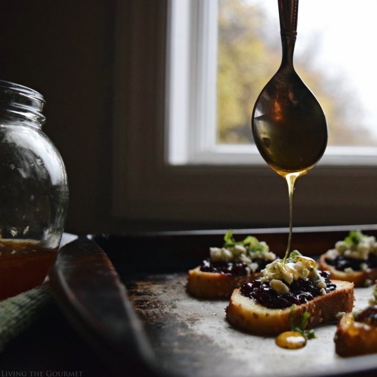 Blackberry & Honey Crostini