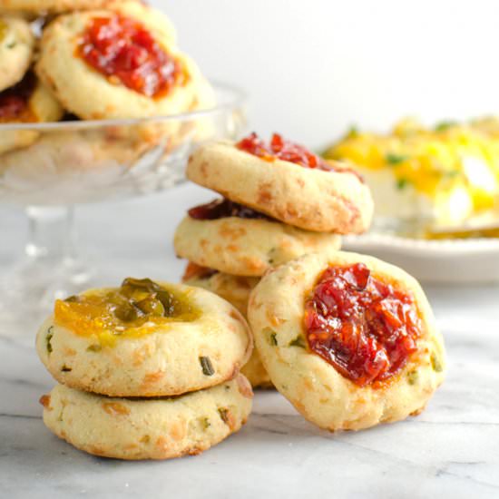 Savory Thumbprint Cookies