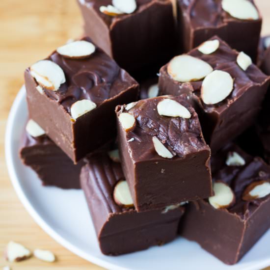 Chocolate Amaretto Fudge