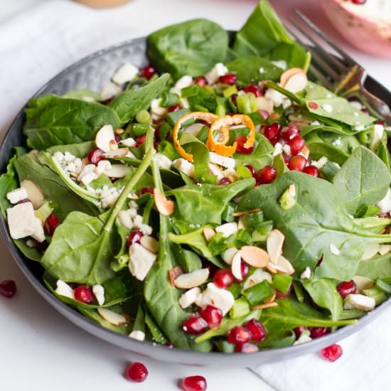 Spinach Pomegranate Salad