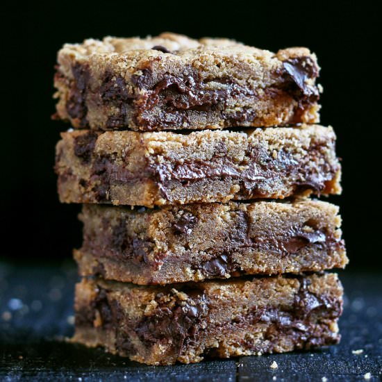 Nutella Stuffed Blondies