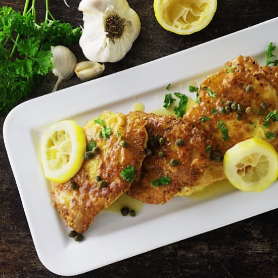 Lemon chicken piccata