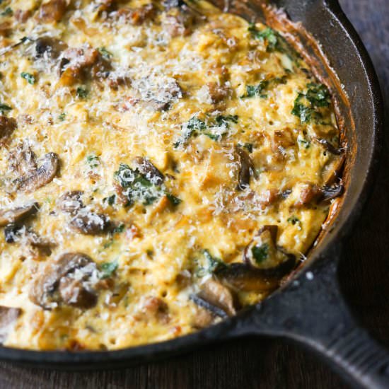 Sausage and Mushroom Frittata