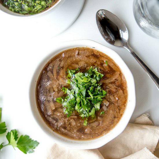 French Onion Slow Cooker Soup