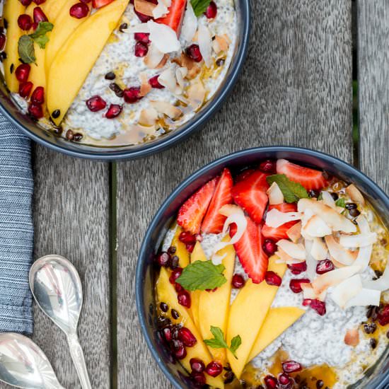Tropical Coconut Chia Pudding