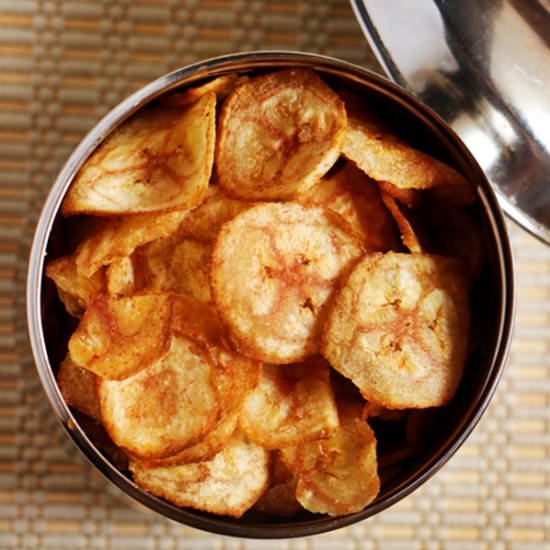 raw banana chips