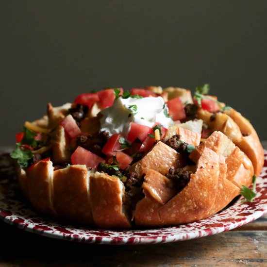 Easy Taco Pull Apart Bread