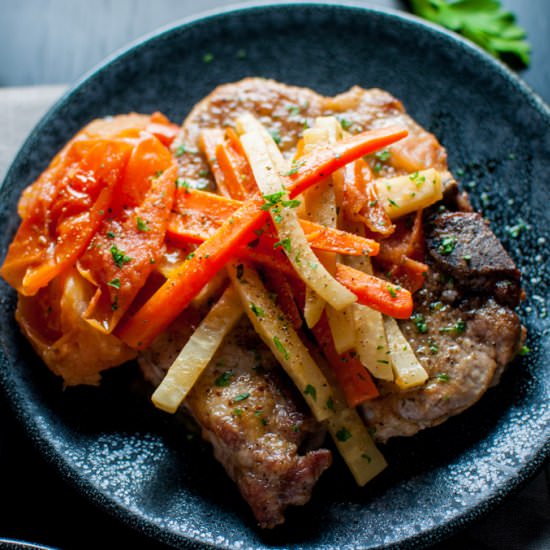 Pork with Carrots and Celeriac