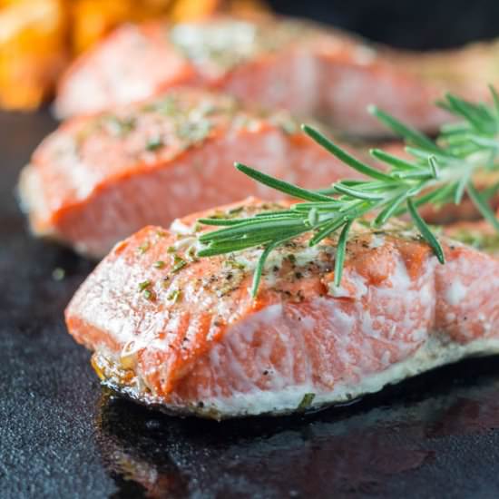 Broiled Rosemary Salmon