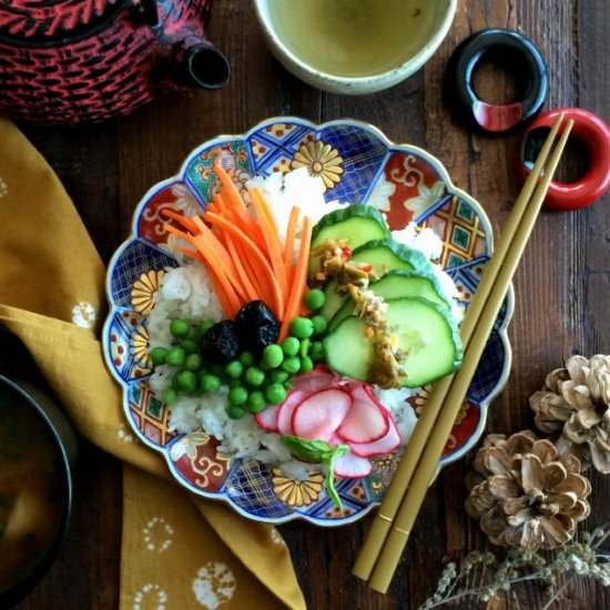 Veggie Chirashi Sushi