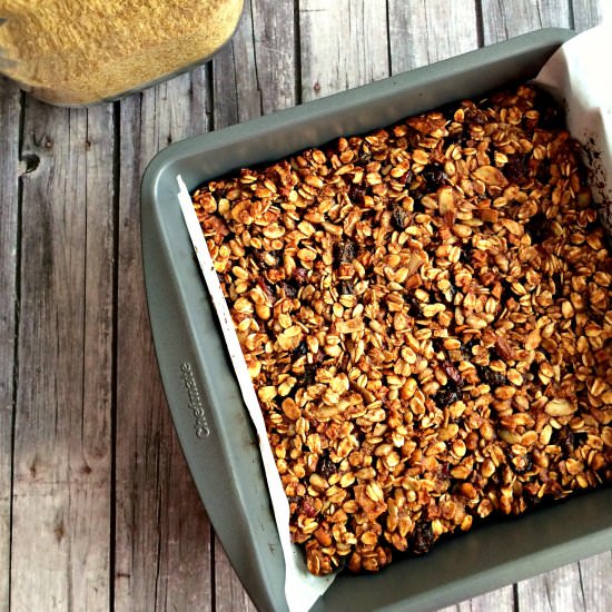 Muesli Banana Hemp Bars
