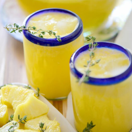 Pineapple Thyme Agua Fresca