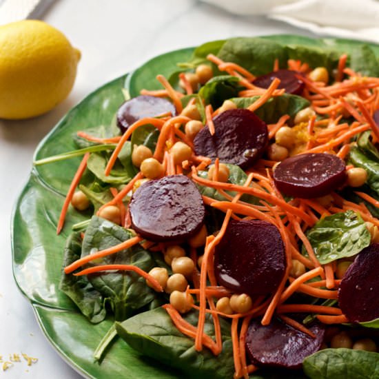 Start Fresh Spinach & Beet Salad