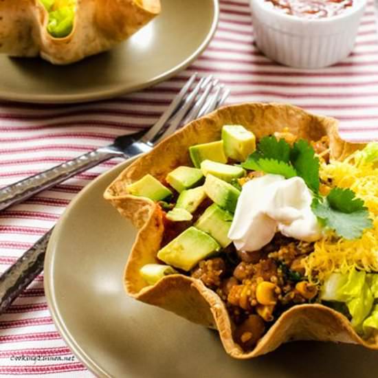 Quinoa Taco Salad Bowl