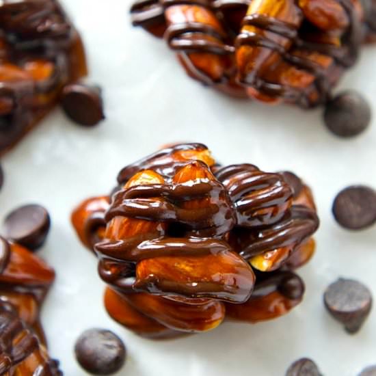 Dark Chocolate Almond Clusters