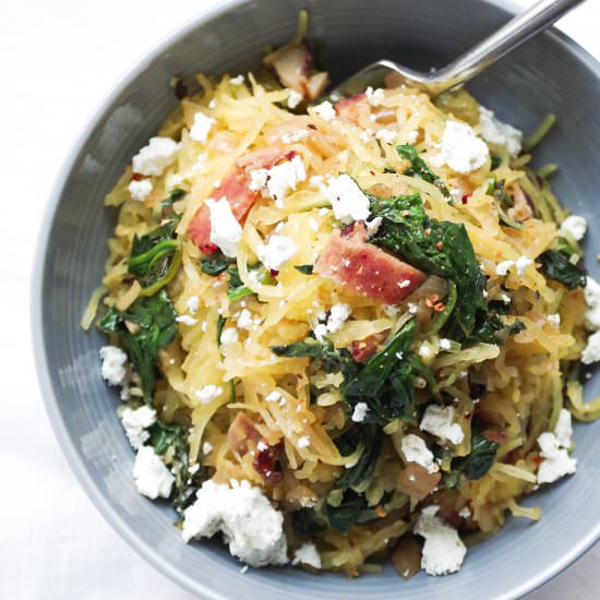 Spaghetti Squash with Bacon