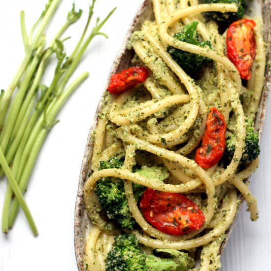 Lemon & Broccoli Pesto Pasta