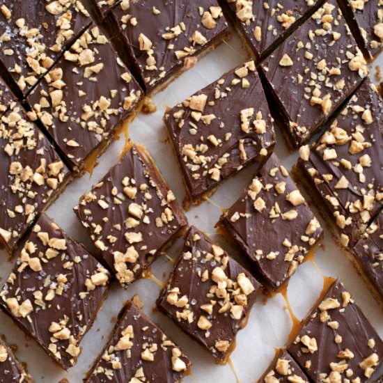 Salted Toffee Bars