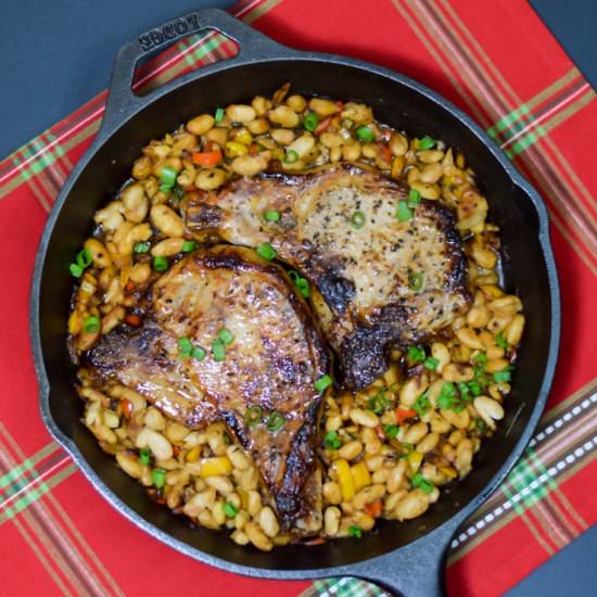 Bourbon Glazed Pork Chops