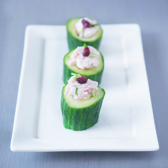 Cucumber with Ham Mousse