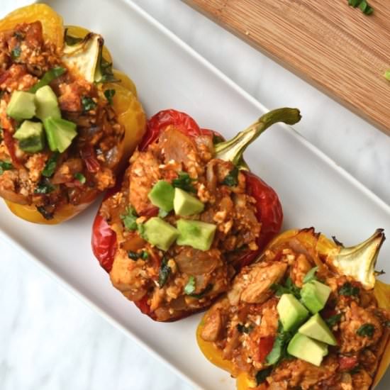 Mexican Cauliflower Rice Peppers