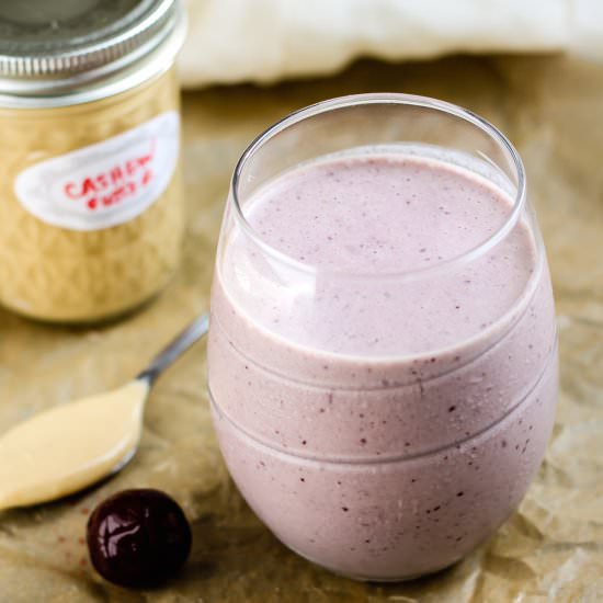 Cherry Cashew Butter Smoothie