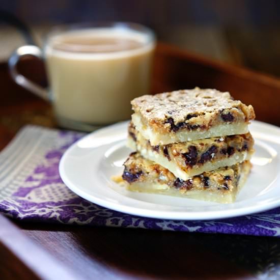 Espresso Chocolate Shortbread Bars