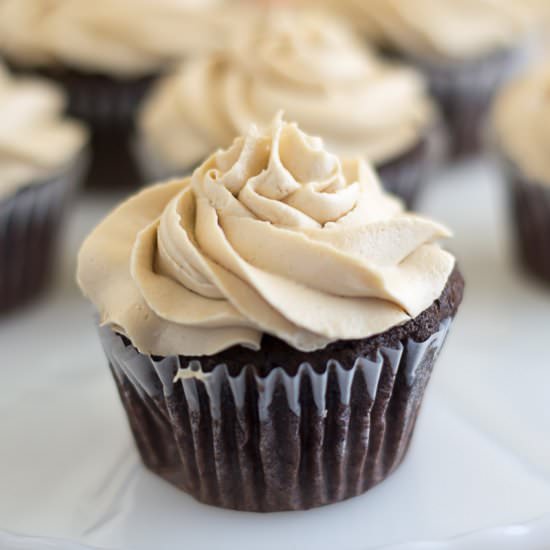 Cupcakes with Kahlua Buttercream