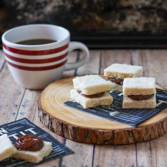 Chocolate Caramel Shortbread Cookie