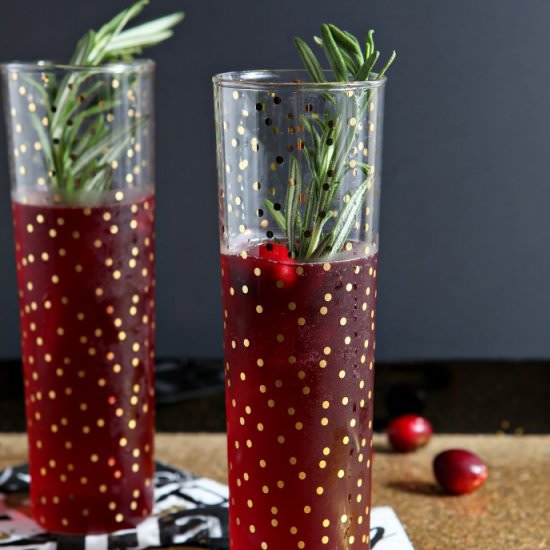 Cranberry Bellinis