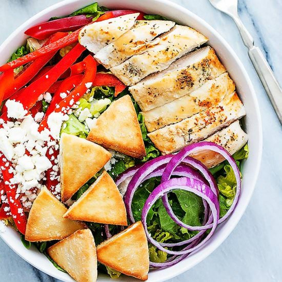 Chicken Gyro Salad Tzatziki Dressing