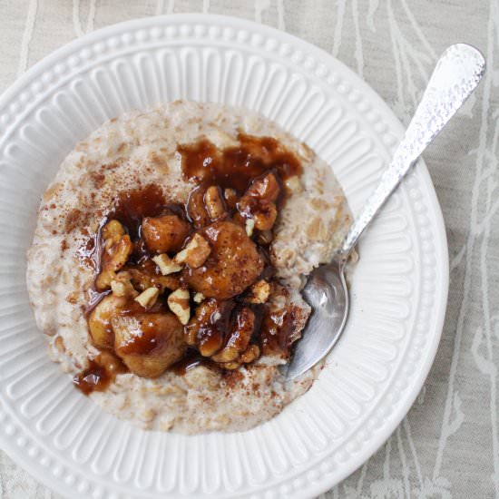 Bananas Foster Oatmeal