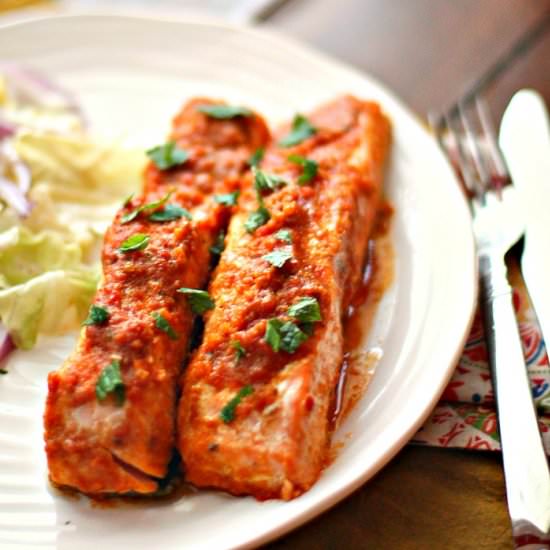 Indian Spiced Roast Salmon