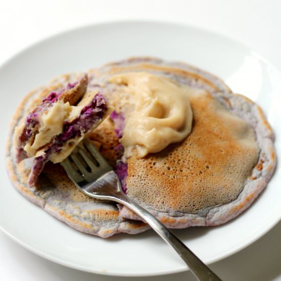 Vanilla Purple Sweet Potato Pancake