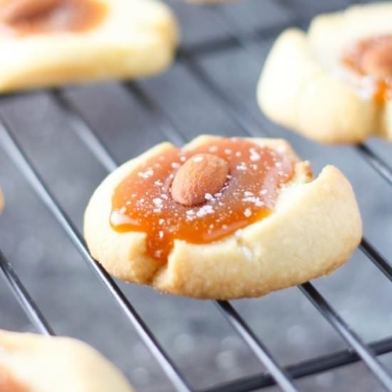 Salted Caramel Almond Cookies