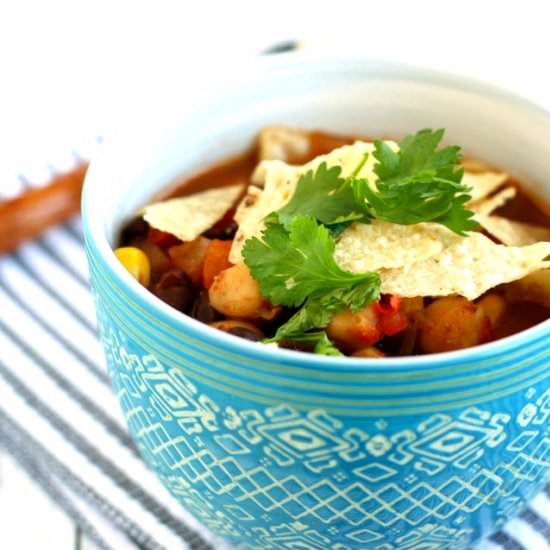 Vegan and Gluten Free Tortilla Soup