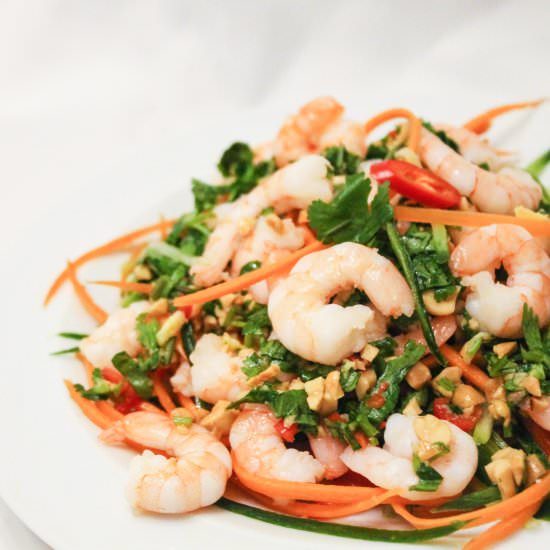 Prawn Salad with Asian Style Pesto