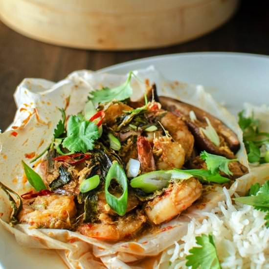 Steamed Shrimp Parcels