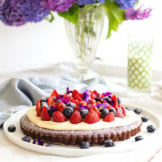 Chocolate Frangipane Tart
