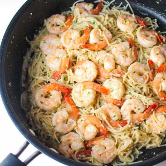 Shrimp Scampi Pasta (Gluten free)