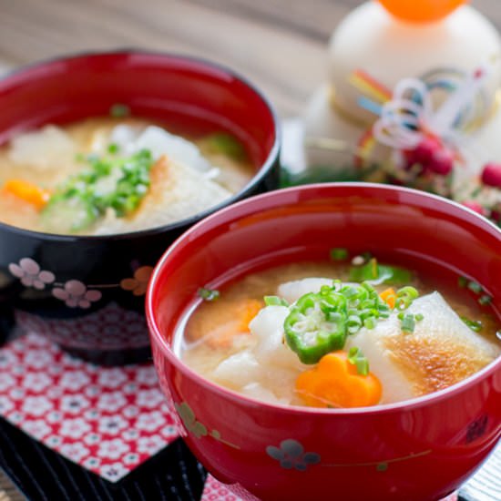 Ozoni – Miso Soup with Mochi