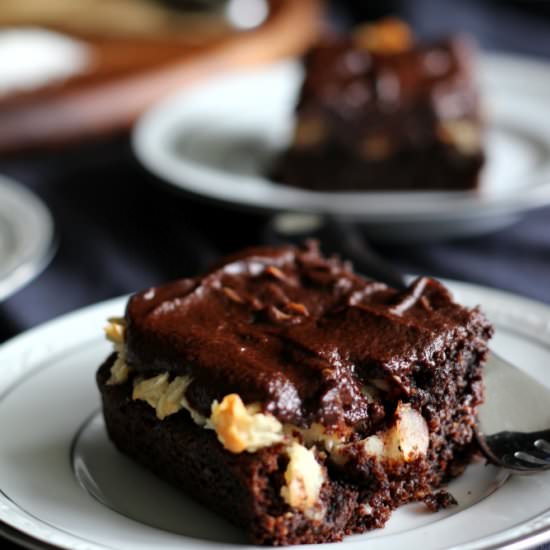 Chocolate Coconut Macaroon Cake