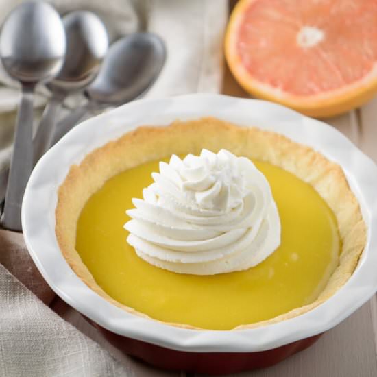 Grapefruit Pie with Honey Cream