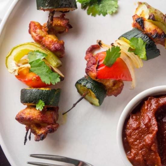 Maple Sriracha BBQ Kabobs
