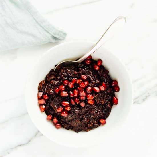 Coconut Black Rice Pudding