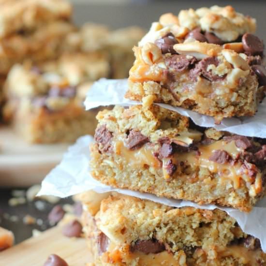 Salted Chewy Caramel Bars