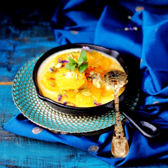 Baked Yogurt with Spiced Orange