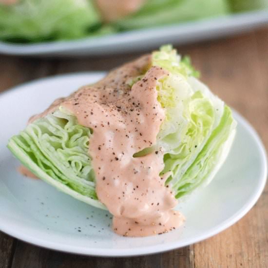Wedge with Thousand Island Dressing